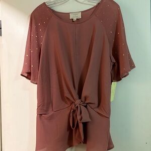 Flower and‎ Feather blouse. NWT